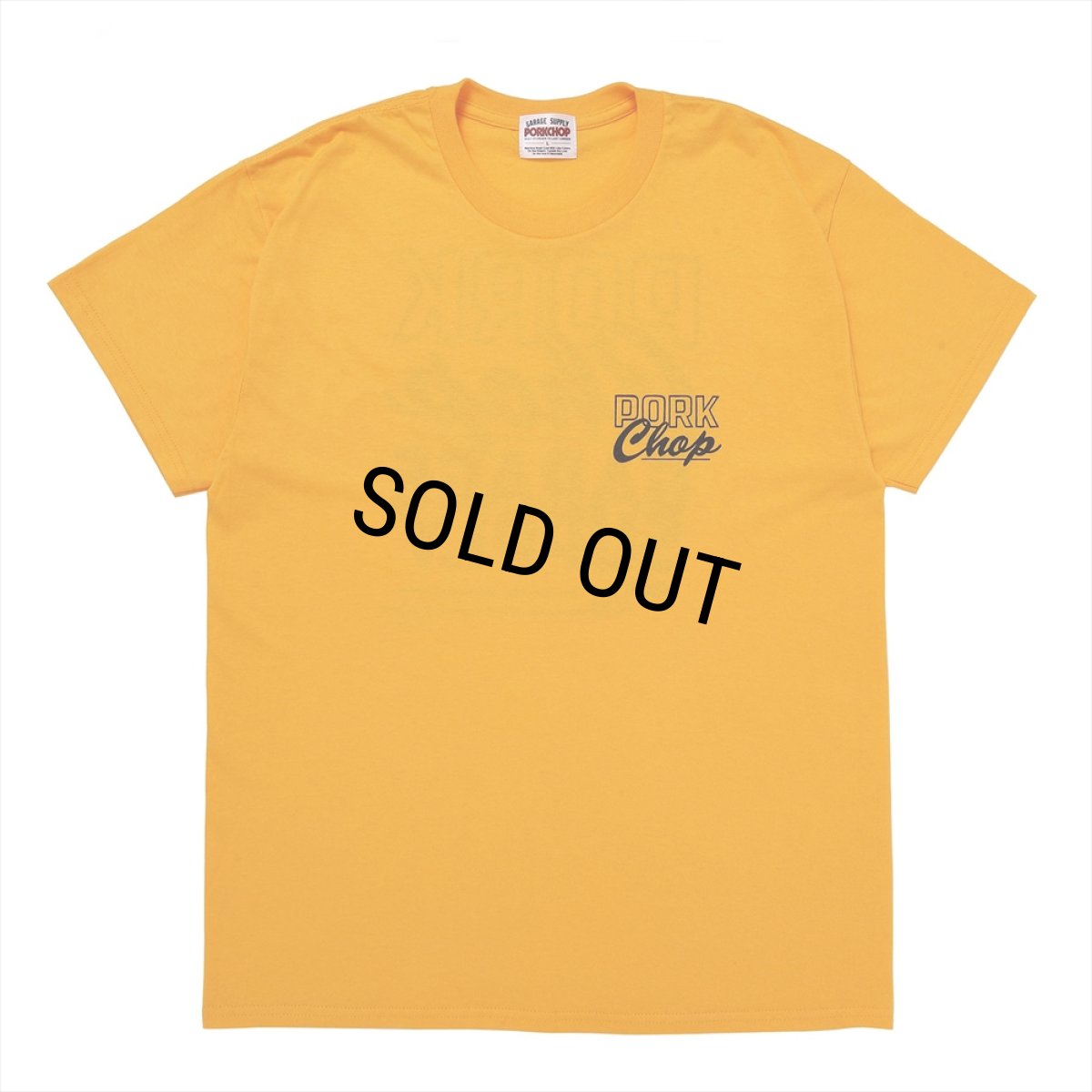 画像2: PORKCHOP/MASA SCULP TEE B（GOLD）［プリントT-24秋冬］ (2)