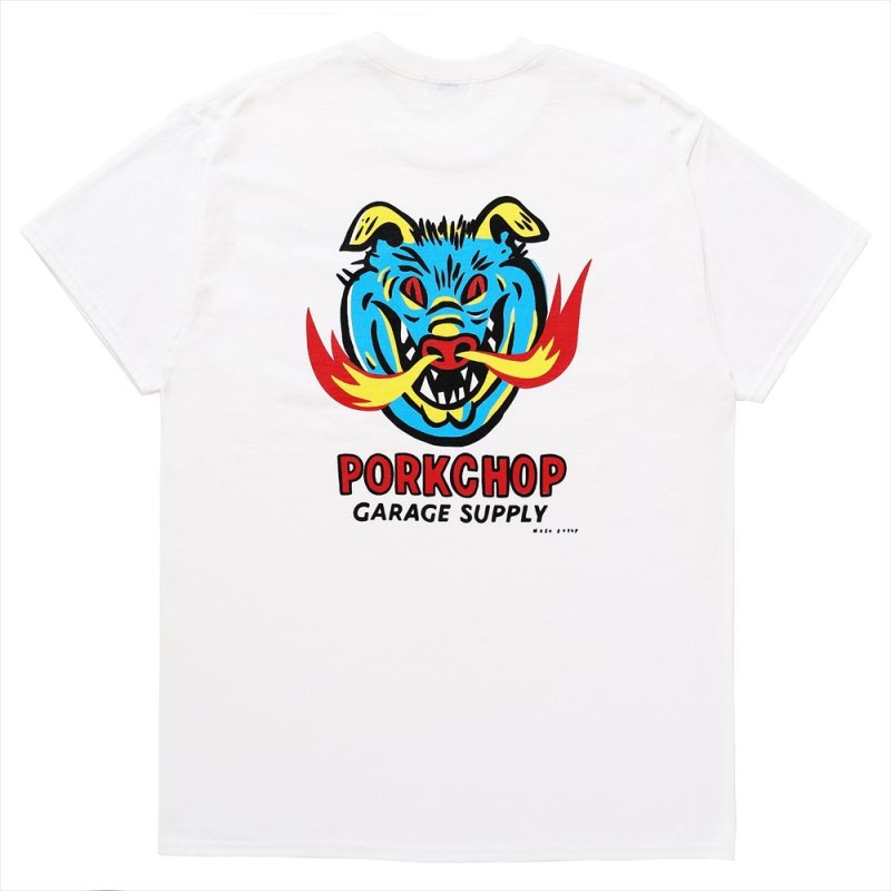 画像2: PORKCHOP/MASA SCULP POCKET TEE A（WHITE）［プリントポケT-24秋冬］