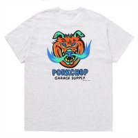 PORKCHOP/MASA SCULP POCKET TEE A（ASH）［プリントポケT-24秋冬］