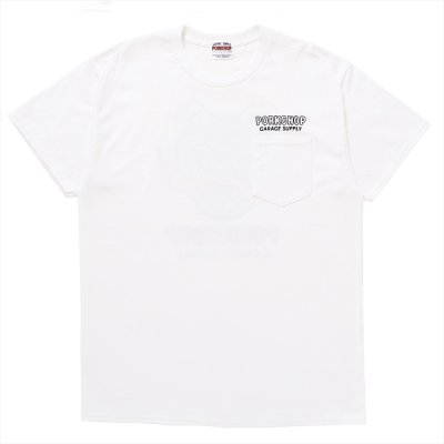画像1: PORKCHOP/MASA SCULP POCKET TEE A（WHITE）［プリントポケT-24秋冬］