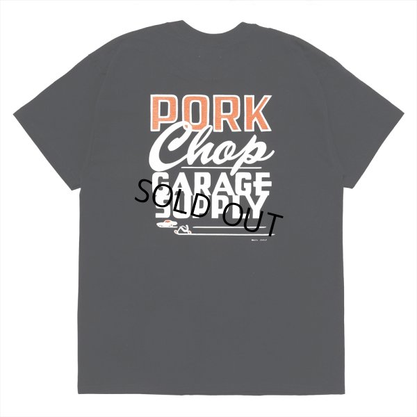 画像1: PORKCHOP/MASA SCULP TEE B（BLACK）［プリントT-24秋冬］