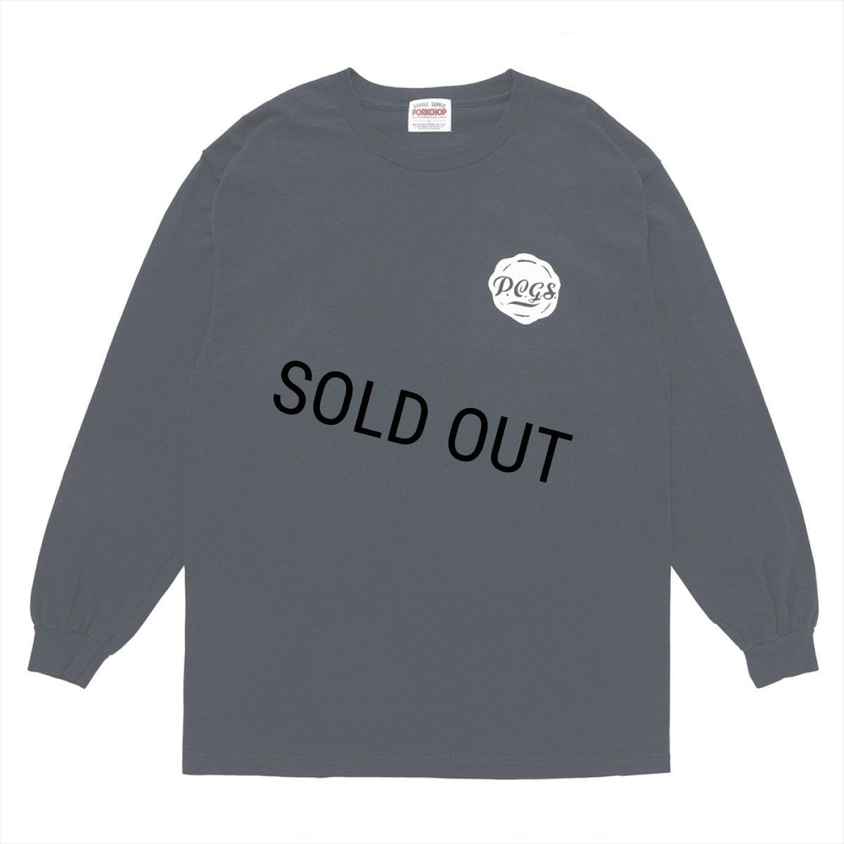 画像2: PORKCHOP/MASA SCULP L/S TEE C（NAVY）［プリント長袖T-24秋冬］ (2)