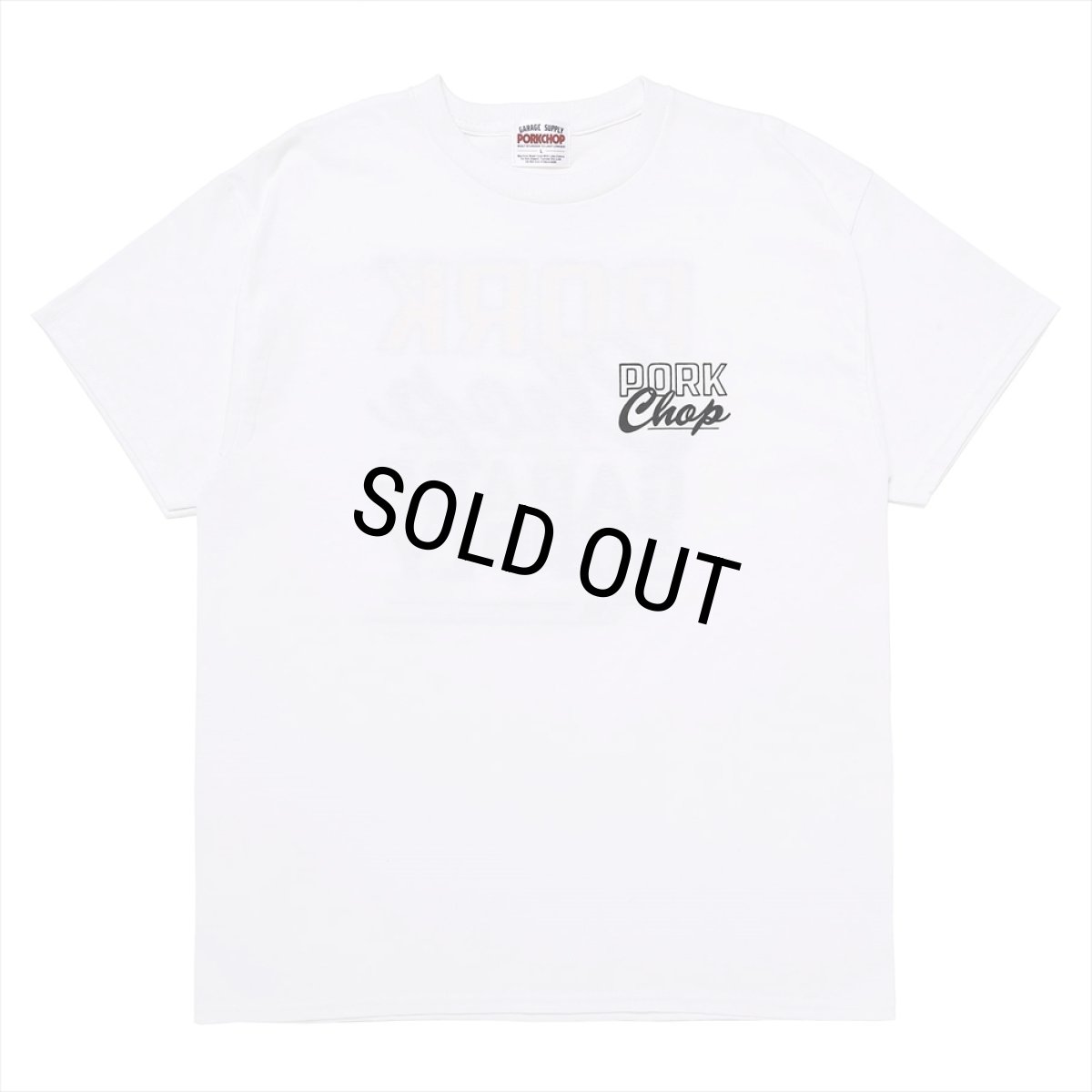 画像2: PORKCHOP/MASA SCULP TEE B（WHITE）［プリントT-24秋冬］ (2)