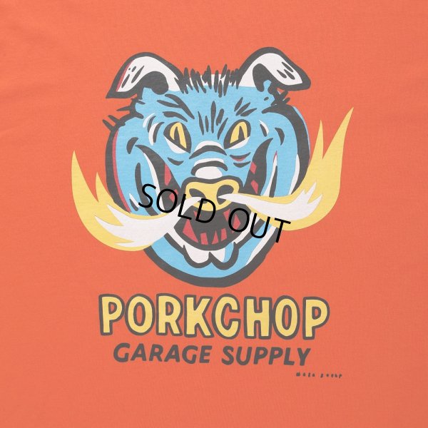 画像3: PORKCHOP/MASA SCULP L/S TEE A（ORANGE）［プリント長袖T-24秋冬］