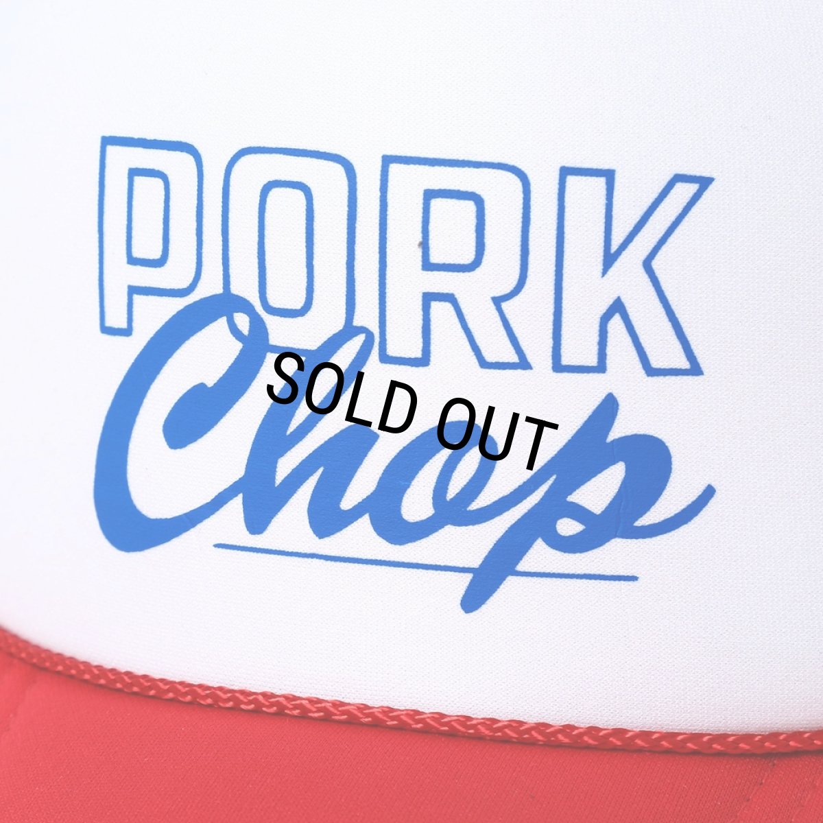 画像3: PORKCHOP/MASA SCULP MESH CAP B（RED）［メッシュキャップ-24秋冬］ (3)