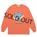 PORKCHOP/MASA SCULP L/S TEE A（ORANGE）［プリント長袖T-24秋冬］