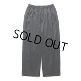 COOTIE PRODUCTIONS/Polyester Twill 2 Tuck Track Pants（Black）［2タックトラックパンツ-24秋冬］