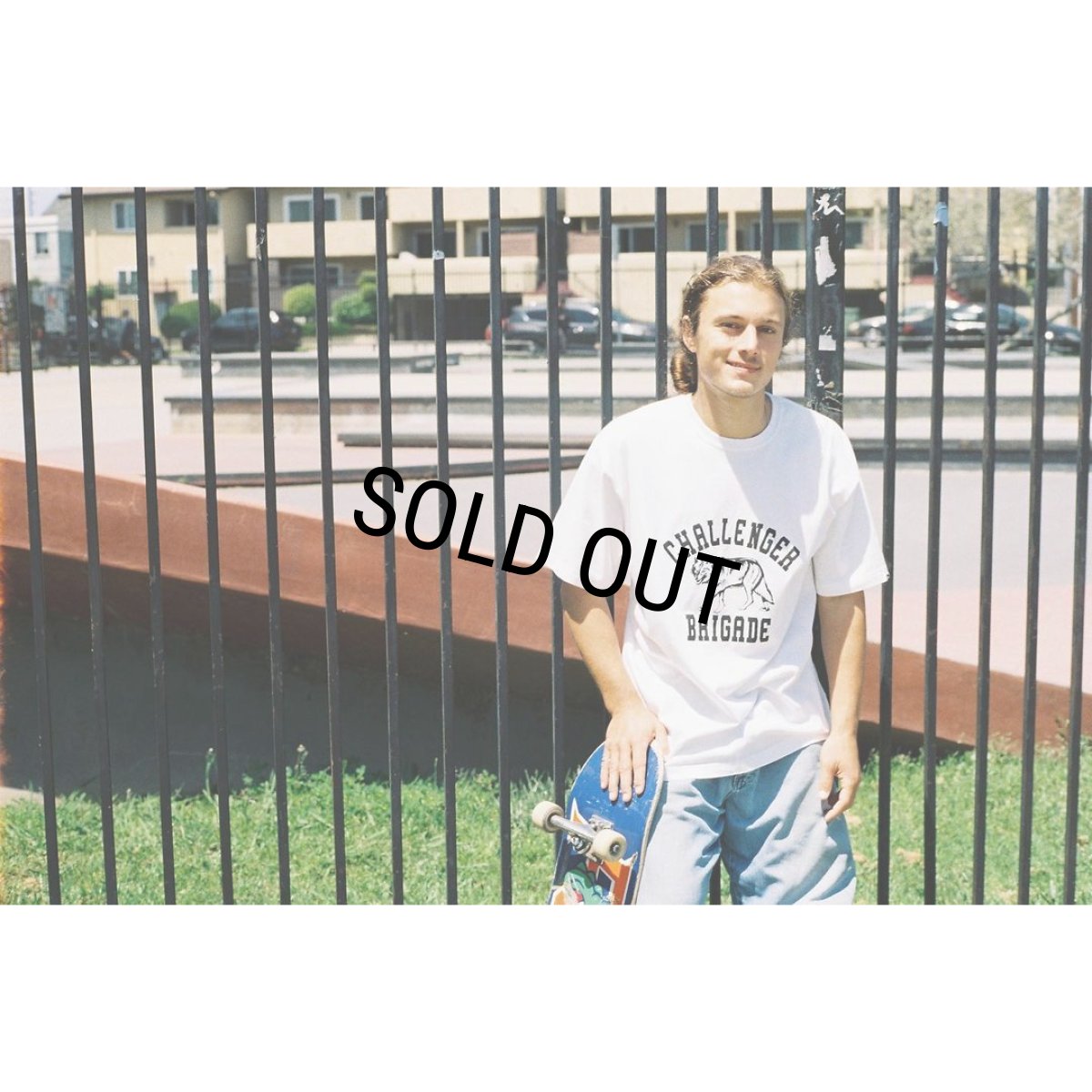 画像5: CHALLENGER/WOLF COLLEGE TEE（BLACK）［プリントT-24秋冬］ (5)