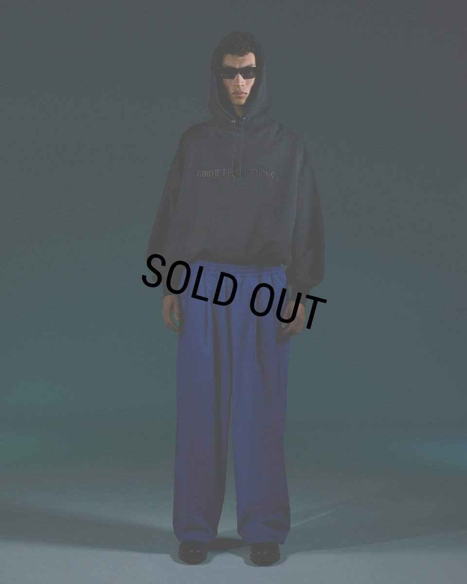 画像3: COOTIE PRODUCTIONS/Polyester Twill 2 Tuck Track Pants（Black）［2タックトラックパンツ-24秋冬］ (3)