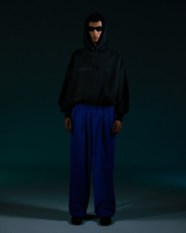 画像3: COOTIE PRODUCTIONS/Polyester Twill 2 Tuck Track Pants（Black）［2タックトラックパンツ-24秋冬］
