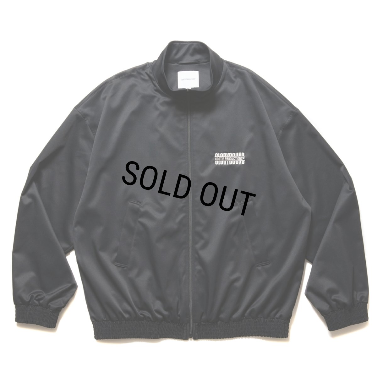 画像1: COOTIE PRODUCTIONS/Polyester Twill Track Jacket（Black）［トラックJKT-24秋冬］ (1)