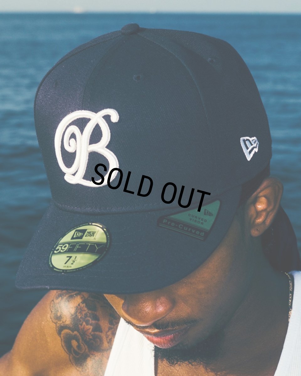 画像3: BlackEyePatch/B EMBELEM PRE CURVED NEW ERA CAP(NAVY) (3)