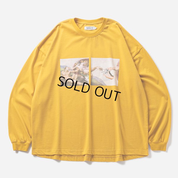 画像1: TIGHTBOOTH/PASS THE PIE L/S T-SHIRT（Mustard）［プリント長袖T-24秋冬］