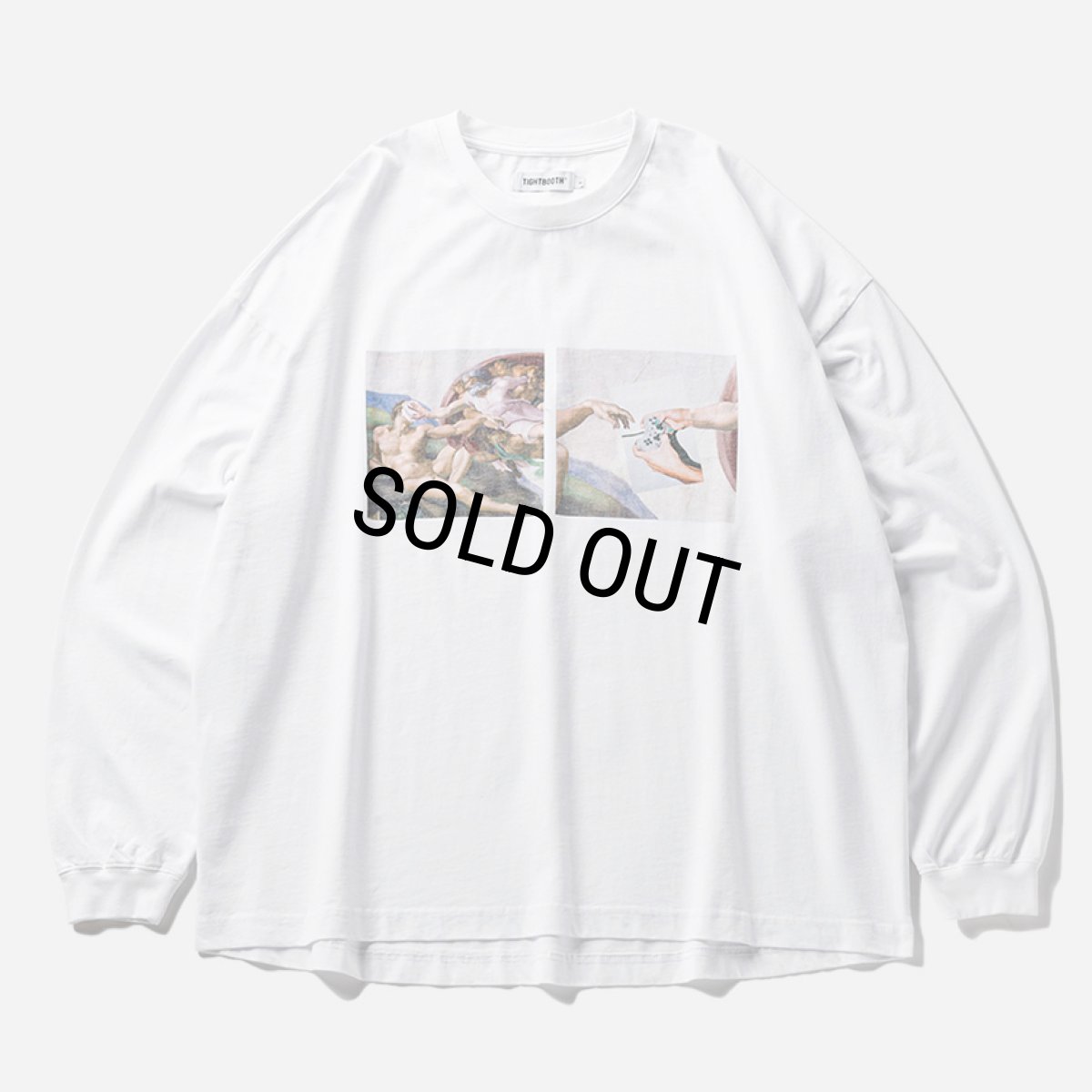画像1: TIGHTBOOTH/PASS THE PIE L/S T-SHIRT（White）［プリント長袖T-24秋冬］ (1)