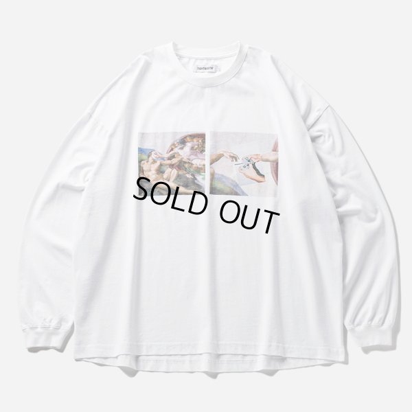 画像1: TIGHTBOOTH/PASS THE PIE L/S T-SHIRT（White）［プリント長袖T-24秋冬］