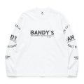 RATS/STAMP LOGO L/S TEE（WHITE）［プリント長袖T-24秋冬］