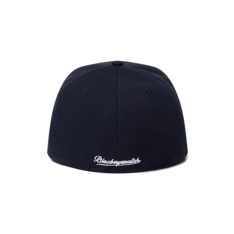 画像2: BlackEyePatch/B EMBELEM PRE CURVED NEW ERA CAP(NAVY)