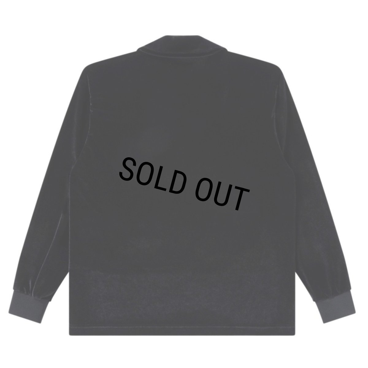 画像2: BlackEyePatch/SMALL HWC COLLARED VELOUR PULLOVER（BLACK） (2)