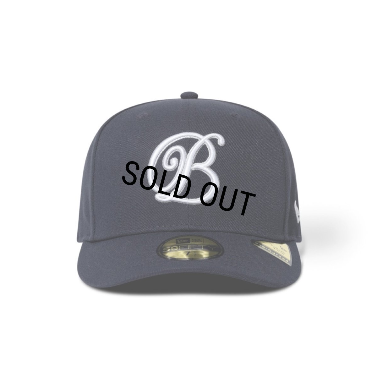 画像1: BlackEyePatch/B EMBELEM PRE CURVED NEW ERA CAP(NAVY) (1)