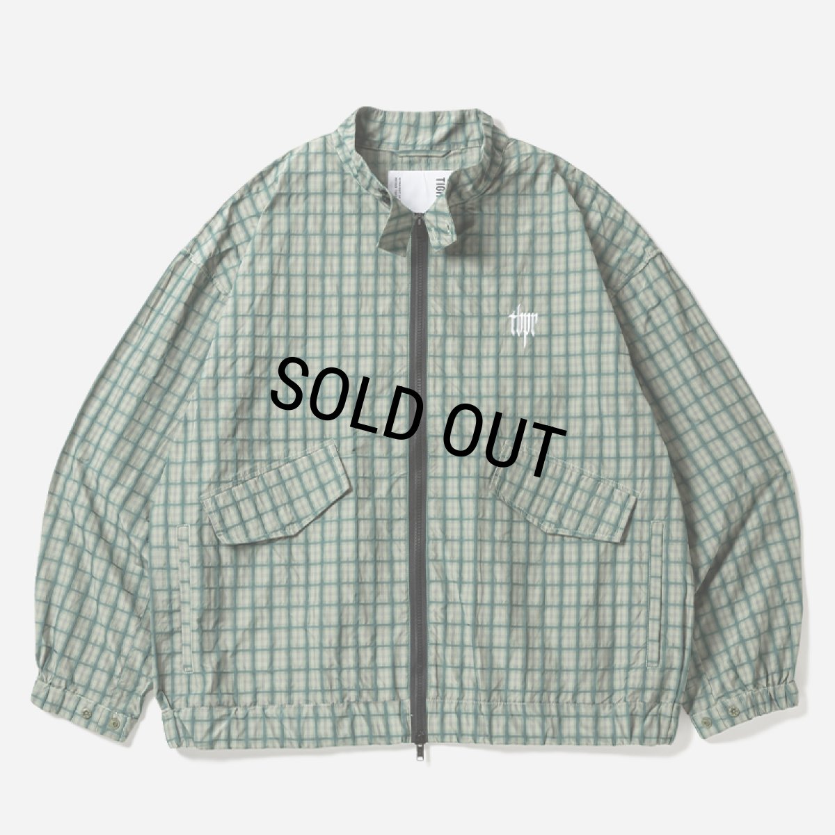 画像1: 【30%OFF】TIGHTBOOTH/PLAID LIGHT SWING TOP（Green）［ライトスウィングトップ-24秋冬］ (1)