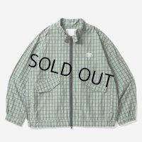 【30%OFF】TIGHTBOOTH/PLAID LIGHT SWING TOP（Green）［ライトスウィングトップ-24秋冬］