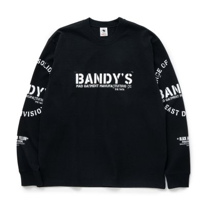 画像1: 【30%OFF】RATS/STAMP LOGO L/S TEE（BLACK）［プリント長袖T-24秋冬］
