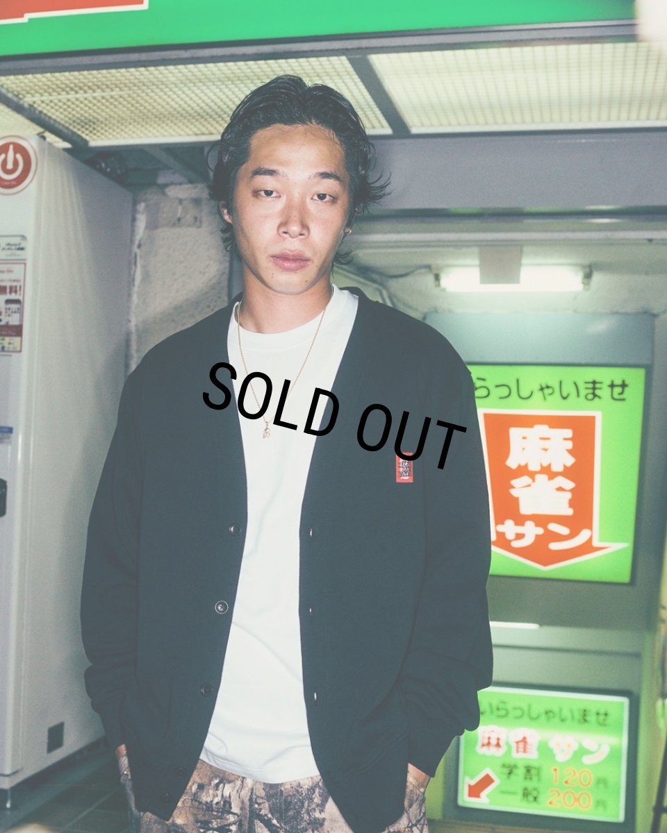画像3: BlackEyePatch/SMALL HWC SWEAT CARDIGAN（BLACK） (3)