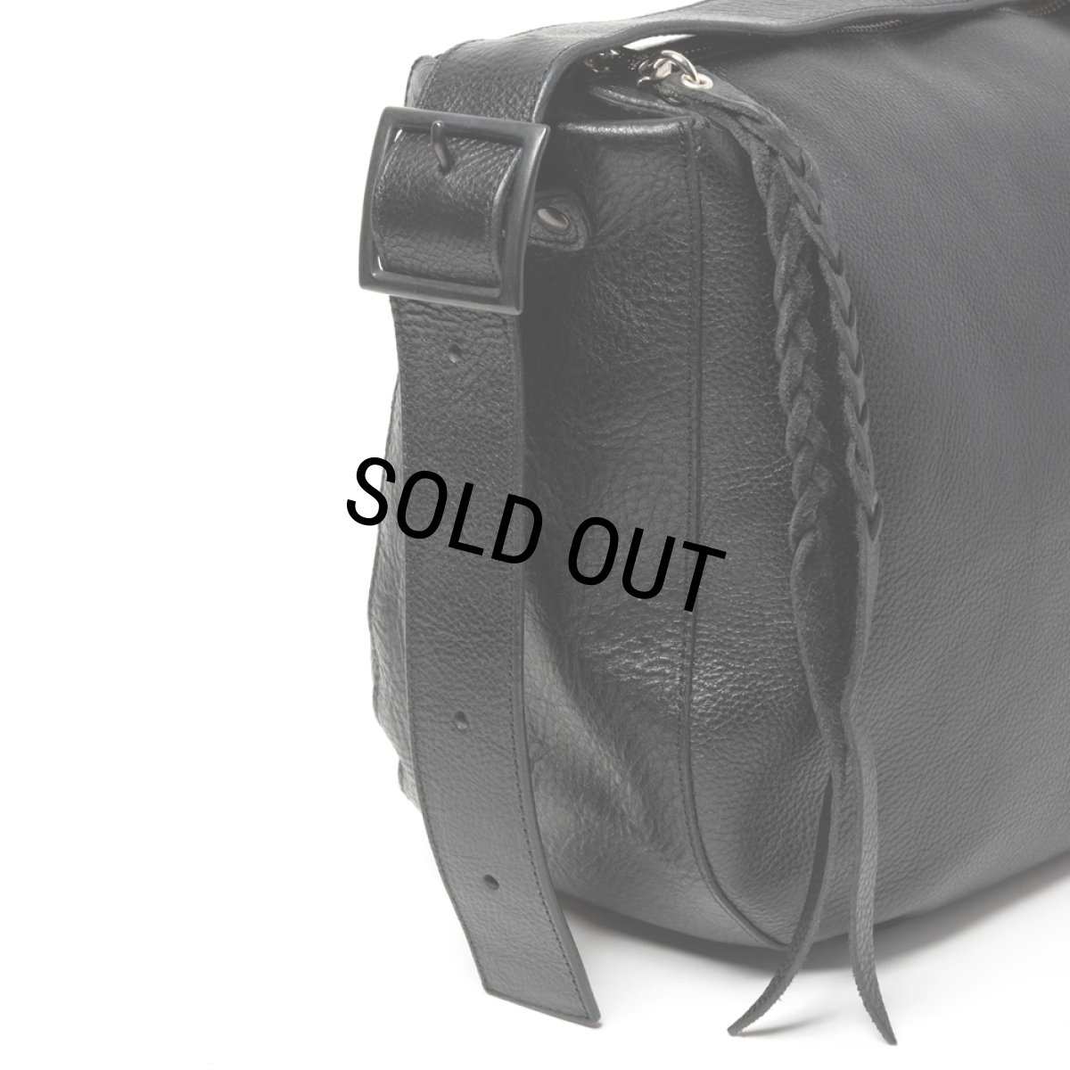 画像5: CALEE/STUDS LEATHER SHOULDER BAG ＜LARGE＞（BLACK）［スタッズレザーショルダーバッグ"ラージ"-24秋冬］ (5)