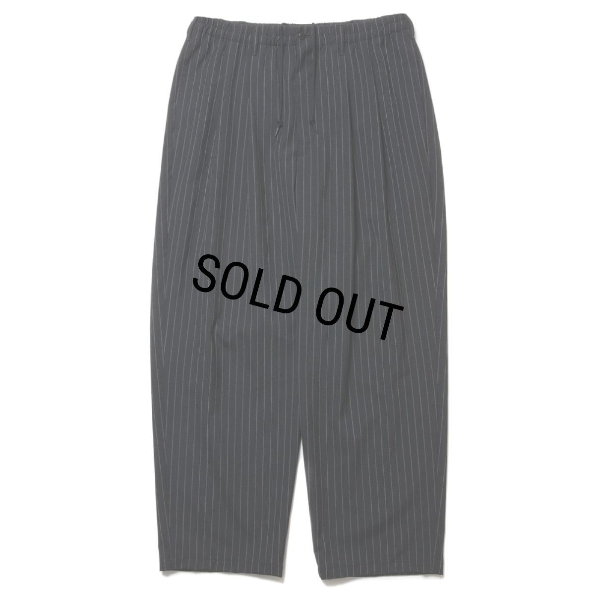 画像1: COOTIE PRODUCTIONS/STRIPE T/W 2 Tuck Easy Pants（Stripe）［ストライプT/Wツータックイージーパンツ-24秋冬］ (1)