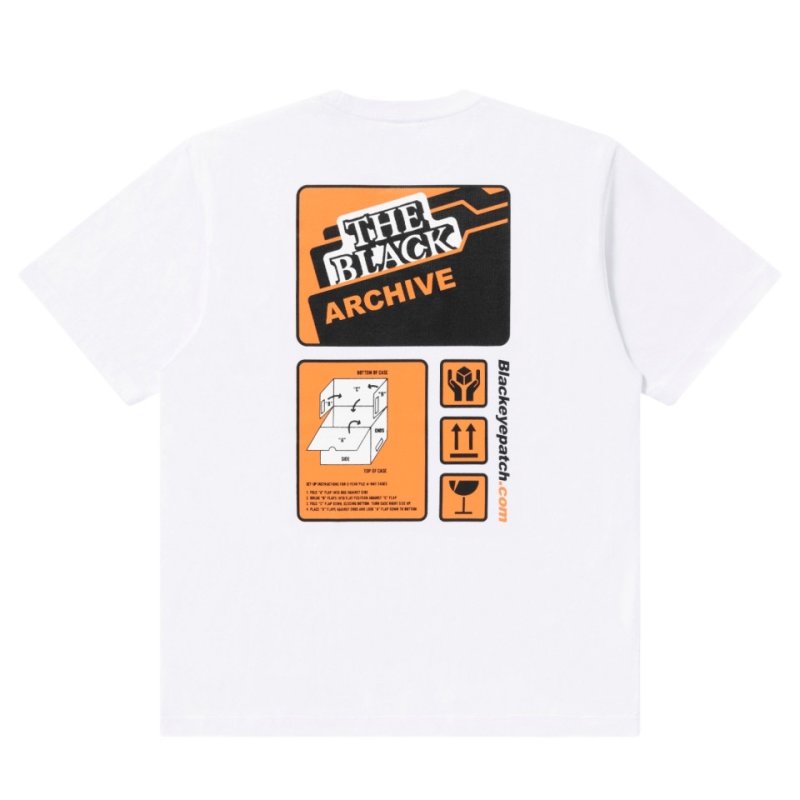 画像2: BlackEyePatch/ARCHIVE BOX INSTRUCTIONS TEE(WHITE)