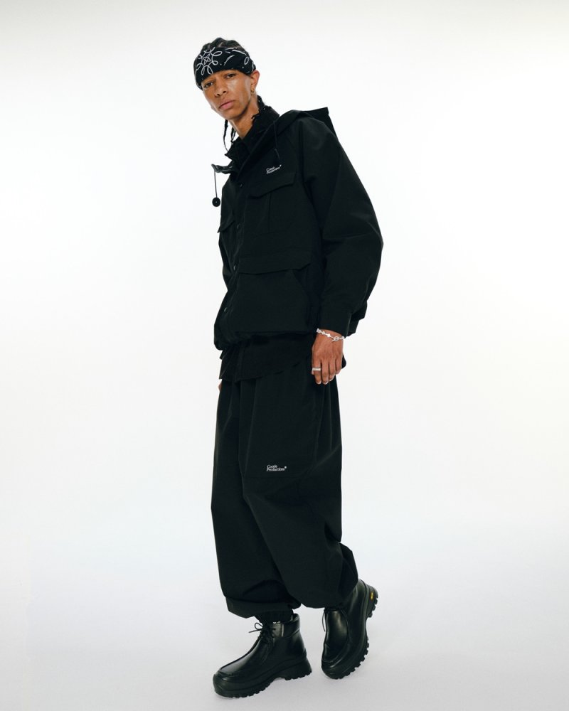 画像3: COOTIE PRODUCTIONS/T/C Weather Hooded Shell Jacket（Black）［T/CウェザーフーデッドシェルJKT-24秋冬］