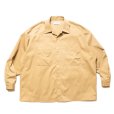 画像1: COOTIE PRODUCTIONS/Nylon Chino Cloth L/S Work Shirt（Beige）［ナイロンチノクロスワークシャツ-24秋冬］ (1)