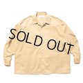 COOTIE PRODUCTIONS/Nylon Chino Cloth L/S Work Shirt（Beige）［ナイロンチノクロスワークシャツ-24秋冬］
