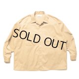 COOTIE PRODUCTIONS/Nylon Chino Cloth L/S Work Shirt（Beige）［ナイロンチノクロスワークシャツ-24秋冬］