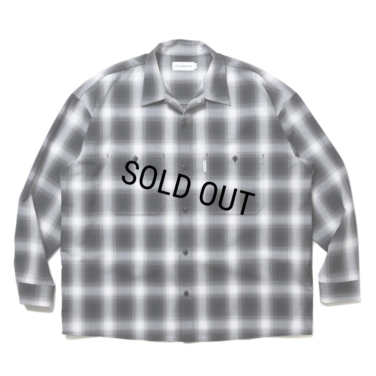 画像1: COOTIE PRODUCTIONS/CHECK T/W Work L/S Shirt（Ombre Check）［チェックT/Wワークシャツ-24秋冬］ (1)