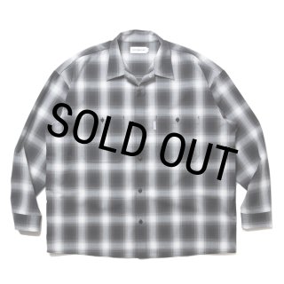 トップス COOTIE Ombre Check Work L/S Shirt S COOTIE OMBRE CHECK WORK L/S SHIRT シャツ