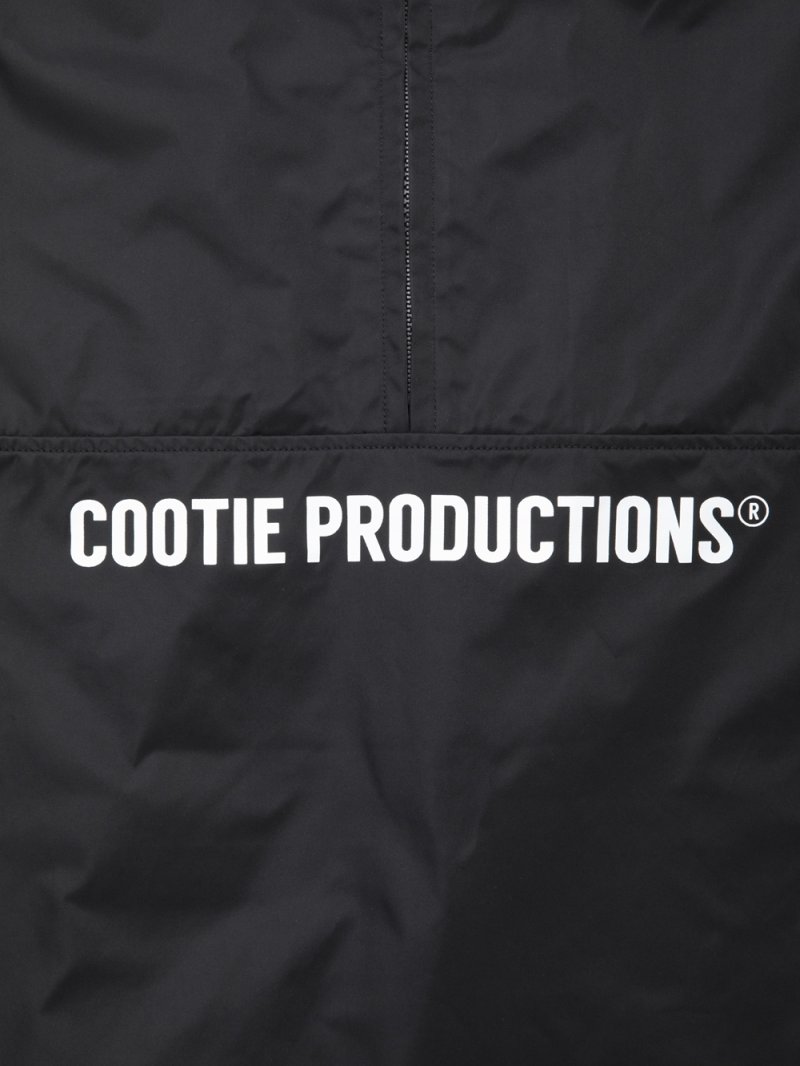 画像3: COOTIE PRODUCTIONS/Memory Polyester Twill Half Zip Top（Black）［ハーフジップトップ-24秋冬］
