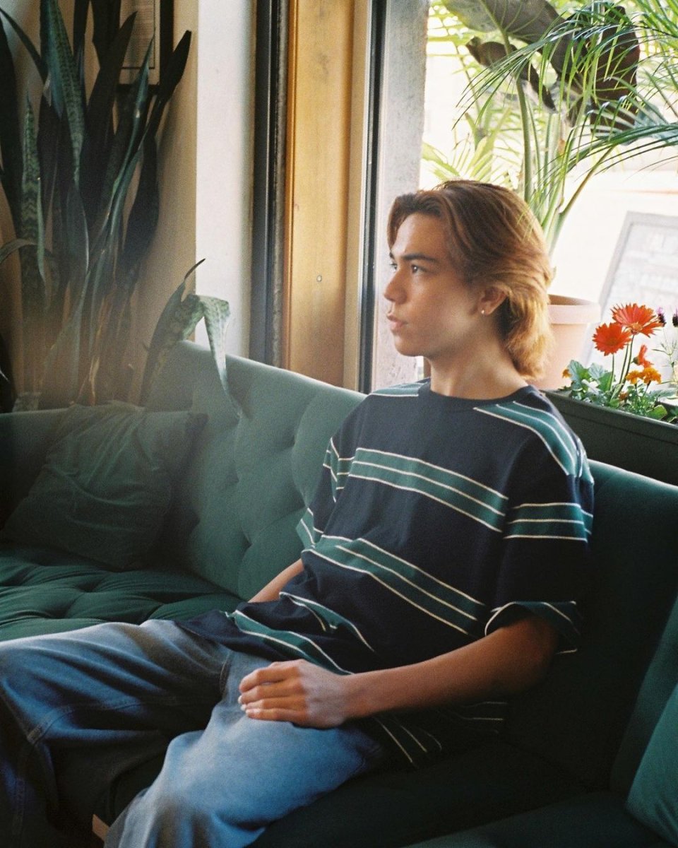 画像6: CHALLENGER/CLASSIC BORDER TEE（BLACK/GREEN）［クラシックボーダーT-24秋冬］ (6)