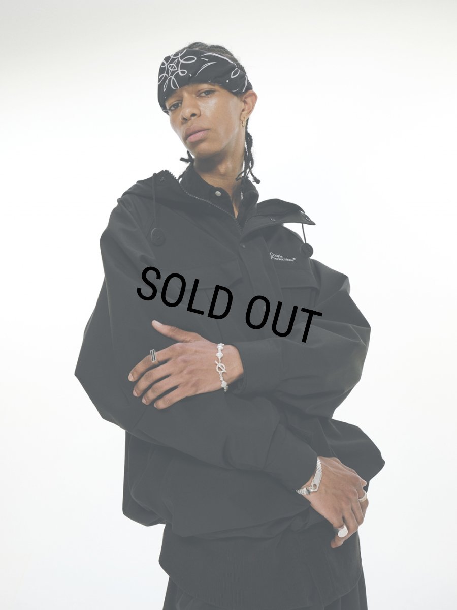 画像6: COOTIE PRODUCTIONS/T/C Weather Hooded Shell Jacket（Black）［T/CウェザーフーデッドシェルJKT-24秋冬］ (6)