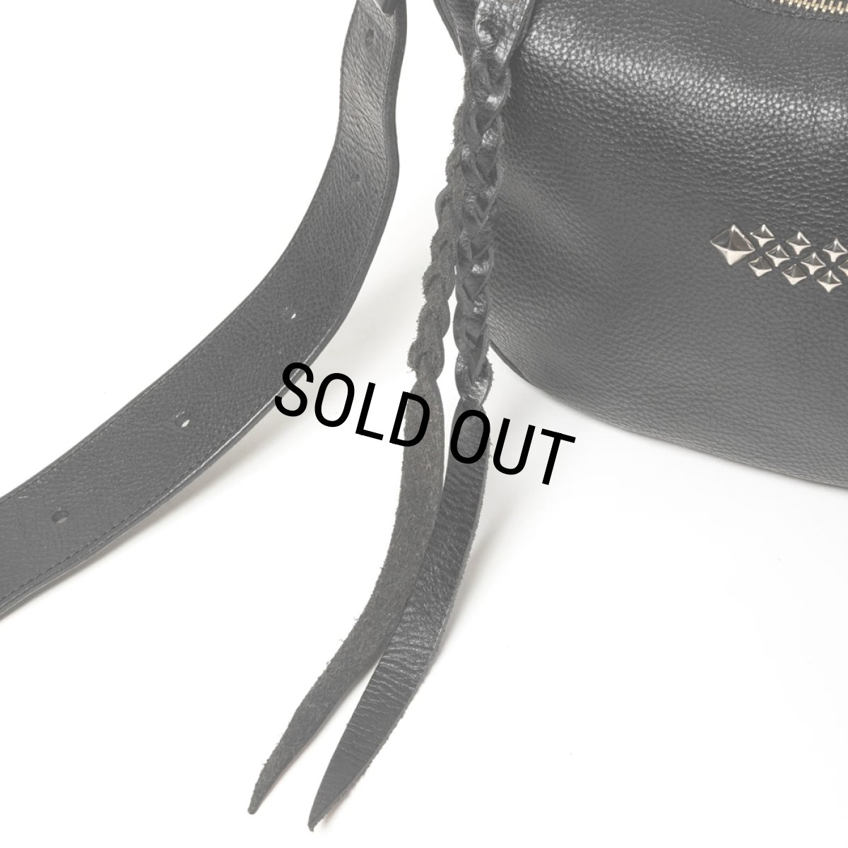 画像8: CALEE/STUDS LEATHER SHOULDER BAG ＜REGULAR＞（BLACK）［スタッズレザーショルダーバッグ"レギュラー"-24秋冬］ (8)