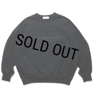 COOTIE PRODUCTIONS/Open End Yarn Sweat Crew（Embroidery）（Black