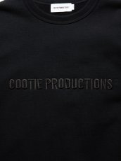 画像2: COOTIE PRODUCTIONS/Open End Yarn Sweat Crew（Embroidery）（Black）［スウェットクルー-24秋冬］ (2)