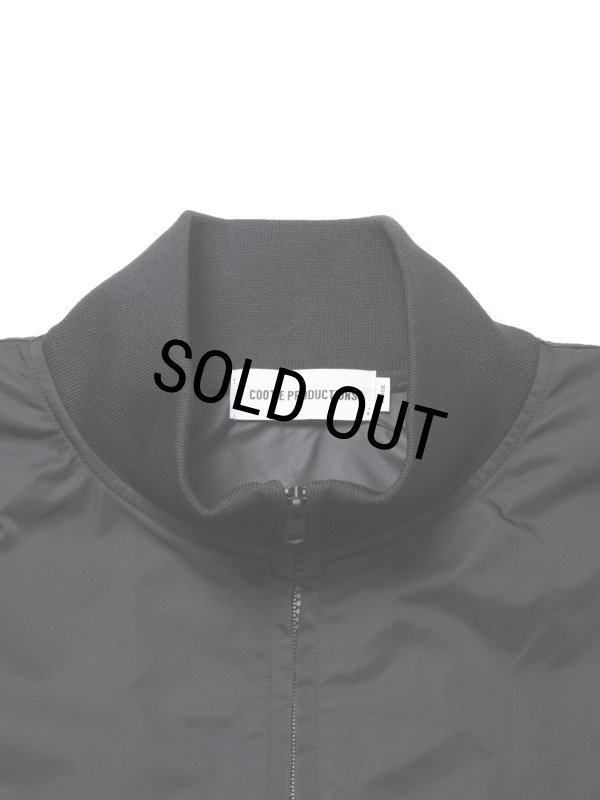 COOTIE PRODUCTIONS/Memory Polyester Twill Half Zip Top（Black