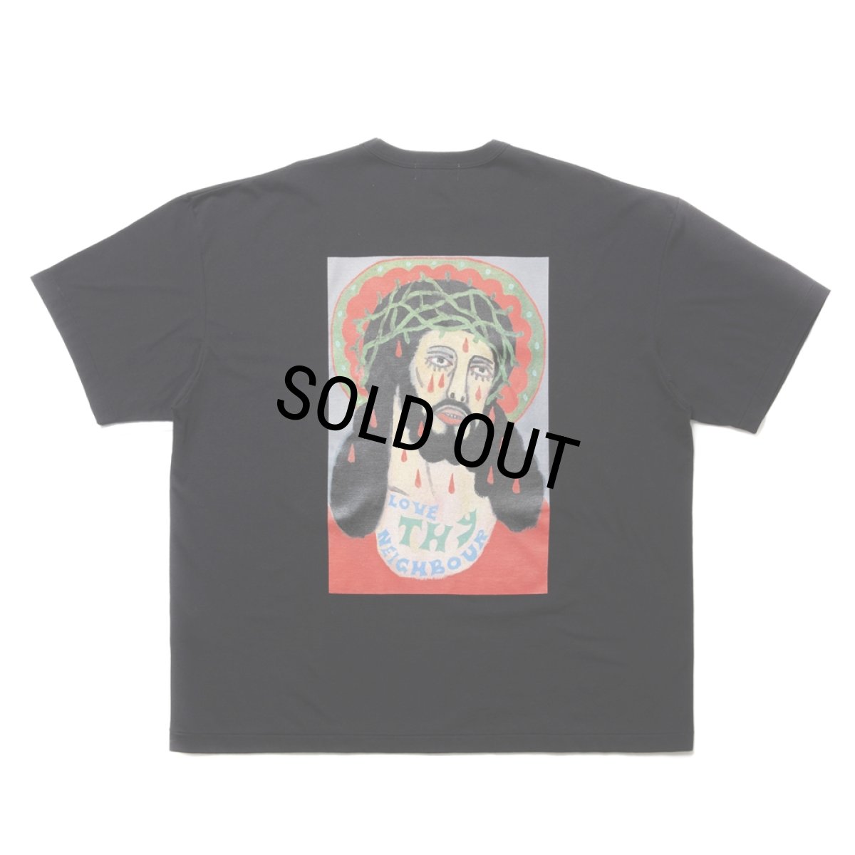 画像1: COOTIE PRODUCTIONS/Print S/S Tee（LOVE THY NEIGHBOUR）（Black）［プリントT-24秋冬］ (1)