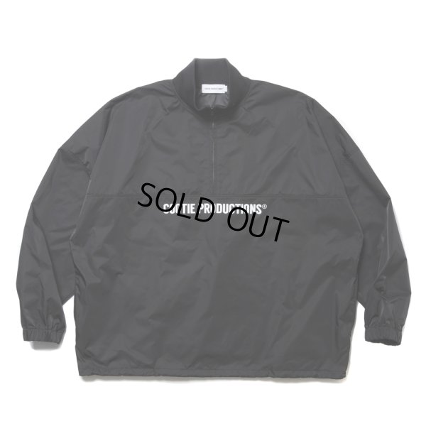 画像1: COOTIE PRODUCTIONS/Memory Polyester Twill Half Zip Top（Black）［ハーフジップトップ-24秋冬］