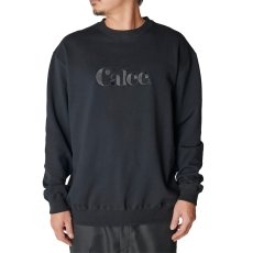 画像3: 【30%OFF】CALEE/EMBROIDERY CALEE LOGO CREW NECK SW（BLACK）［クルーネックスウェット-24秋冬］ (3)