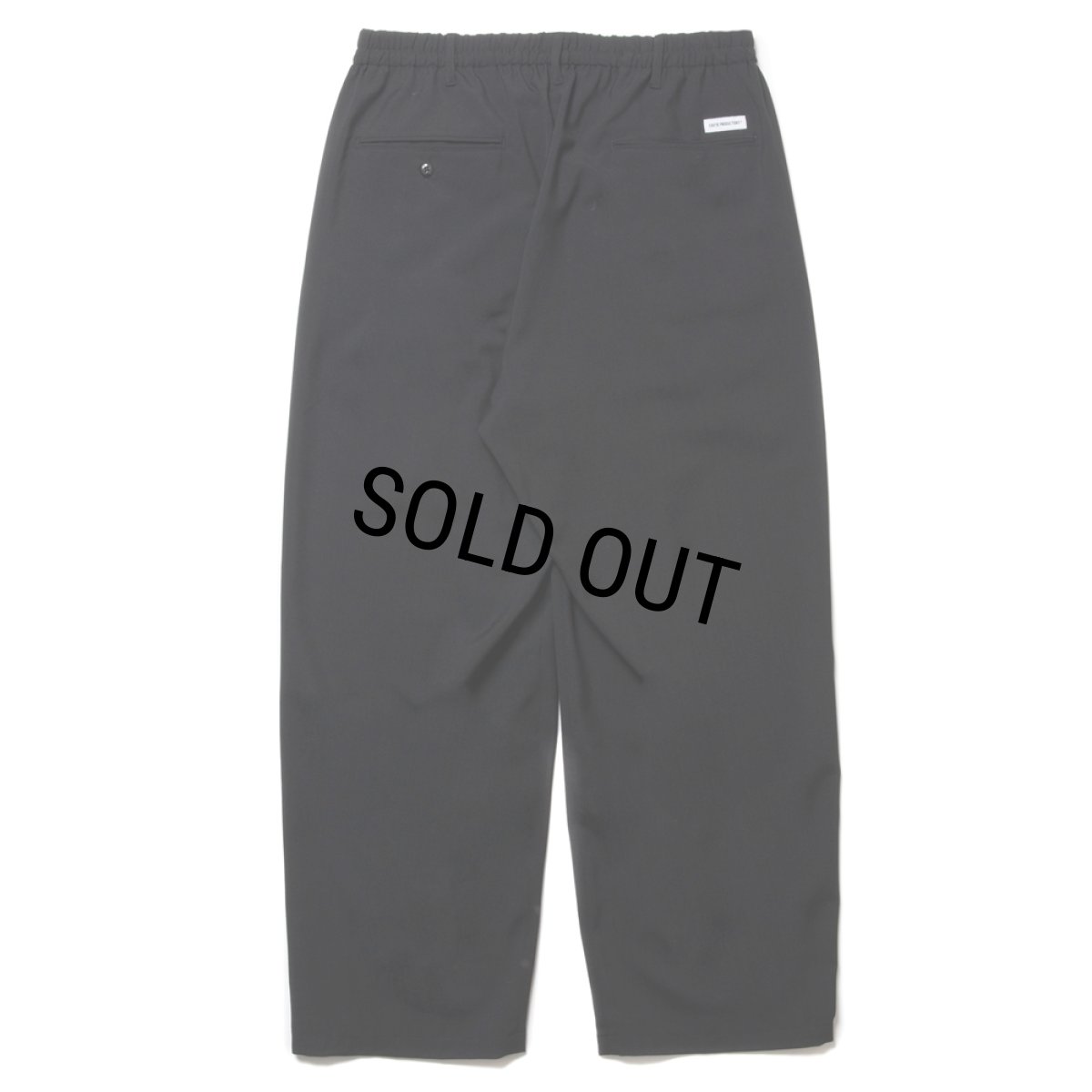 画像2: COOTIE PRODUCTIONS/PLAIN T/W 2 Tuck Easy Pants（Black）［プレーンT/Wツータックイージーパンツ-24秋冬］ (2)
