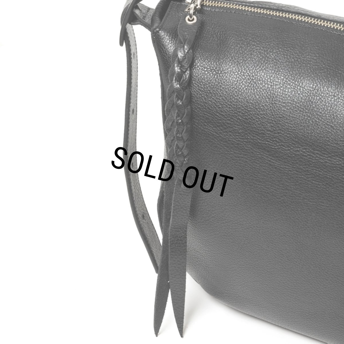 画像6: CALEE/STUDS LEATHER SHOULDER BAG ＜LARGE＞（BLACK）［スタッズレザーショルダーバッグ"ラージ"-24秋冬］ (6)