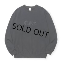 【30%OFF】CALEE/EMBROIDERY CALEE LOGO CREW NECK SW（BLACK）［クルーネックスウェット-24秋冬］