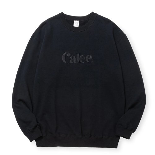 他の写真1: 【30%OFF】CALEE/EMBROIDERY CALEE LOGO CREW NECK SW（BLACK）［クルーネックスウェット-24秋冬］